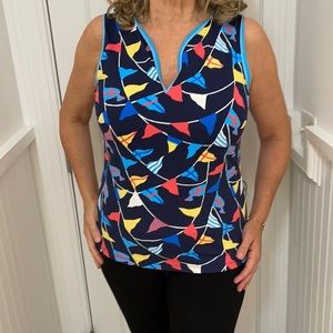 Nautical sleeveless size Lg j McLatughlin
